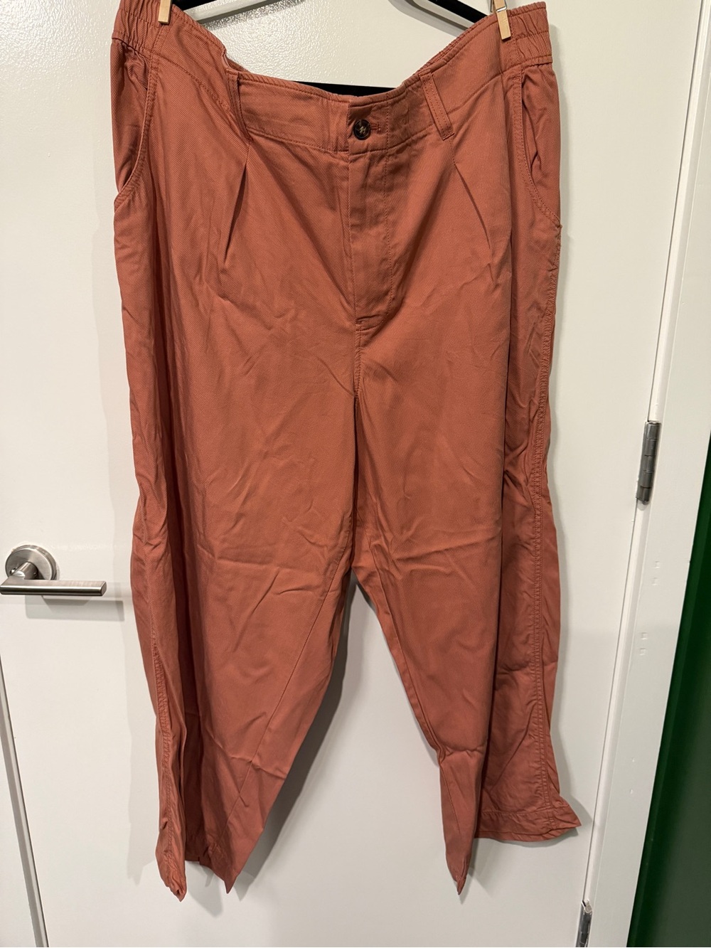 Madewell Women's Rust Wide-Leg Pants